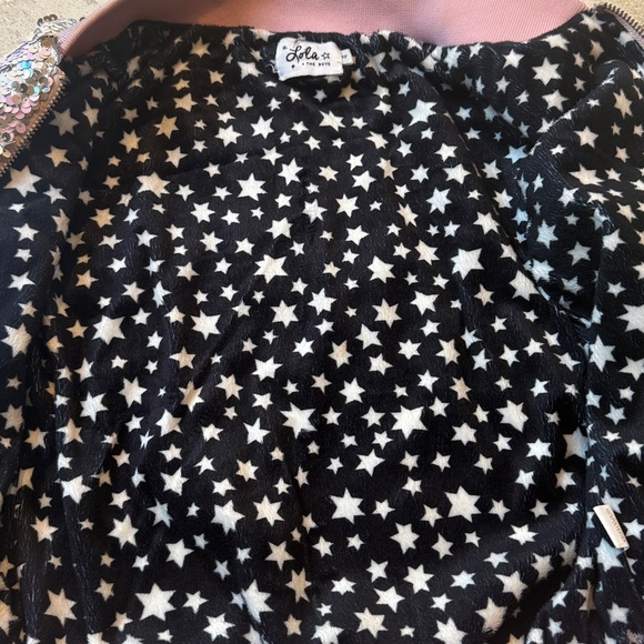 Lola and the Boys Sequins Flip Care Bear Bomber Jacket Size 4 - Picture 12 of 13